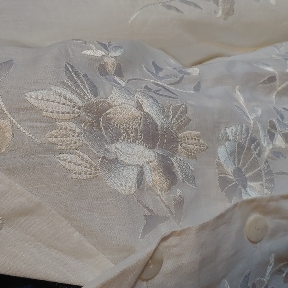 Spiegel Stunning Linen embroidered jacket - Picture 2 of 4